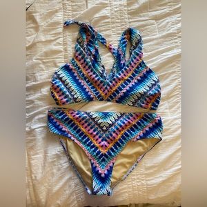 Swimsuit For All Women’s Bikini top and bottoms size 10